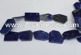 CNL1515 15.5 inches 30*35mm - 35*45mm freeform lapis lazuli beads