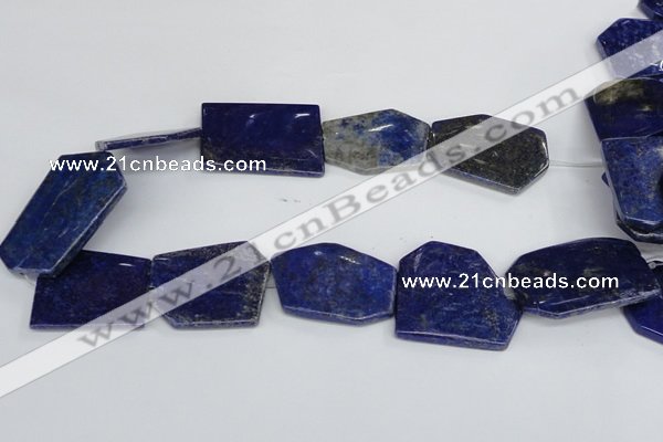 CNL1515 15.5 inches 30*35mm - 35*45mm freeform lapis lazuli beads