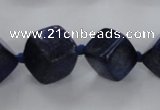 CNL1517 15.5 inches 8*8mm - 18*18mm cube lapis lazuli gemstone beads