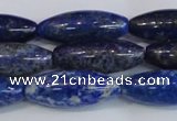 CNL1601 15.5 inches 12*30mm rice lapis lazuli gemstone beads