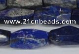 CNL1608 15.5 inches 12*25mm - 14*30mm faceted nuggets lapis lazuli beads