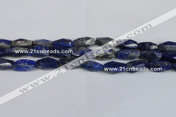 CNL1608 15.5 inches 12*25mm - 14*30mm faceted nuggets lapis lazuli beads