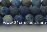 CNL1652 15.5 inches 8mm round matte lapis lazuli beads wholesale