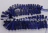 CNL1660 15.5 inches 8*25mm - 10*35mm cuboid lapis lazuli beads