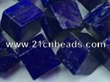 CNL1672 15.5 inches 11*11mm cube lapis lazuli gemstone beads