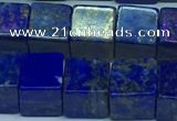 CNL1675 15.5 inches 9*9mm cube lapis lazuli gemstone beads