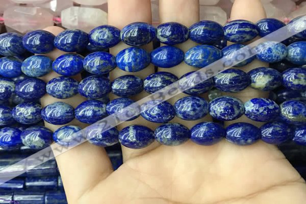 CNL1683 15.5 inches 8*11mm - 8*12mm rice lapis lazuli beads