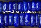 CNL1694 15.5 inches 3*8mm - 4*8mm rondelle lapis lazuli beads