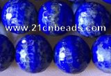 CNL1709 15.5 inches 8mm faceted round lapis lazuli beads