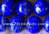 CNL1710 15.5 inches 9mm faceted round lapis lazuli beads