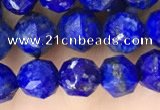 CNL1718 15.5 inches 6mm faceted nuggets lapis lazuli beads