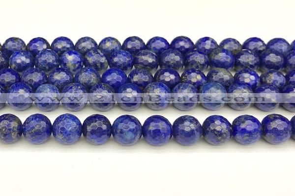 CNL1738 15 inches 12mm faceted round lapis lazuli beads