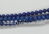 CNL203 15.5 inches 4mm round natural lapis lazuli beads wholesale