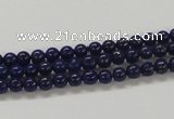 CNL204 15.5 inches 4mm round natural lapis lazuli beads wholesale