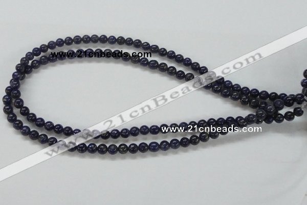 CNL206 15.5 inches 6mm round natural lapis lazuli beads wholesale