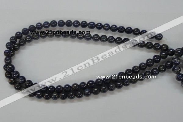 CNL207 15.5 inches 8mm round natural lapis lazuli beads wholesale
