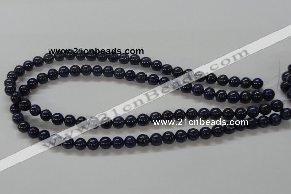 CNL209 15.5 inches 8mm round natural lapis lazuli beads wholesale