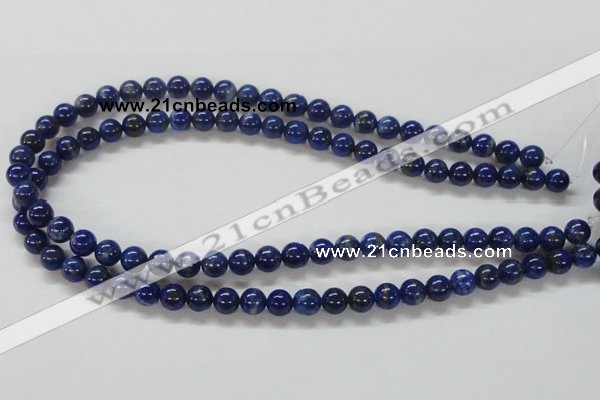 CNL210 15.5 inches 8mm round natural lapis lazuli beads wholesale