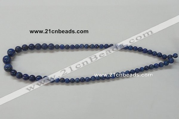 CNL233 15.5 inches multi-size round natural lapis lazuli beads wholesale