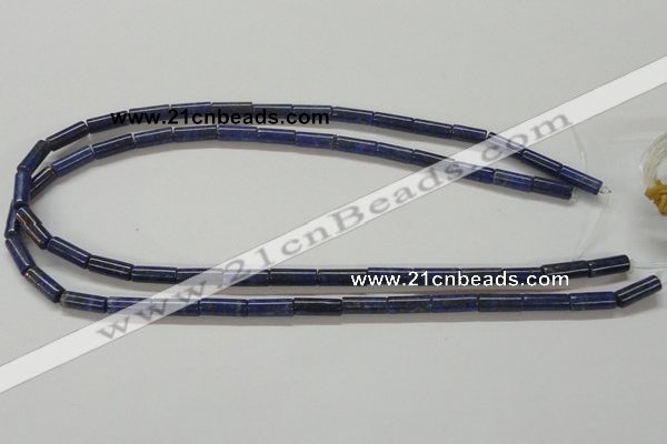 CNL236 15.5 inches 5*12 column natural lapis lazuli beads wholesale