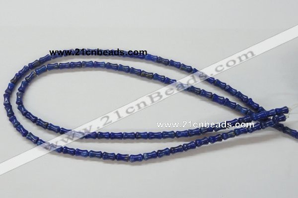 CNL237 15.5 inches 5*7mm bamboo shape natural lapis lazuli beads wholesale