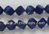 CNL239 15.5 inches 8*8 cube natural lapis lazuli beads wholesale