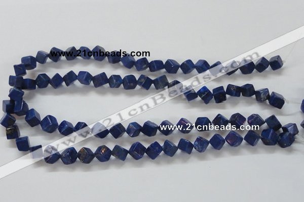 CNL239 15.5 inches 8*8 cube natural lapis lazuli beads wholesale