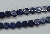 CNL241 15.5 inches 6*6mm heart natural lapis lazuli beads wholesale