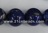 CNL410 15.5 inches 20mm round natural lapis lazuli gemstone beads