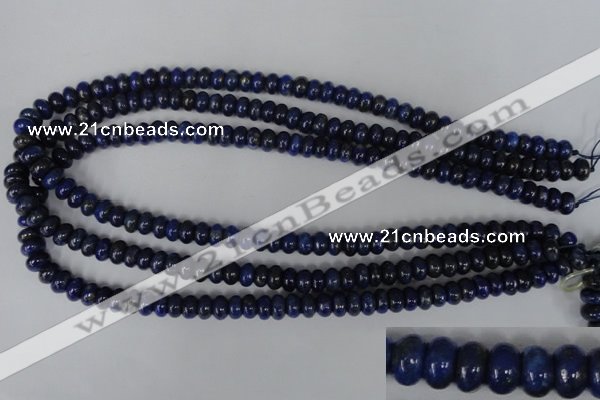 CNL422 15.5 inches 5*8mm rondelle natural lapis lazuli gemstone beads