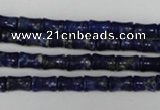 CNL432 15.5 inches 5*7mm bone natural lapis lazuli gemstone beads