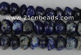 CNL436 15.5 inches 7*9mm bread natural lapis lazuli gemstone beads