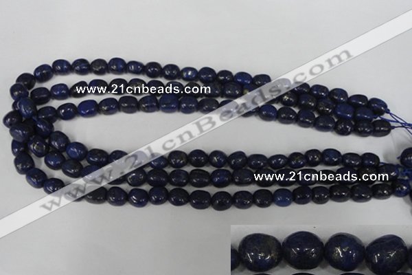 CNL438 15.5 inches 8*10mm nuggets natural lapis lazuli gemstone beads