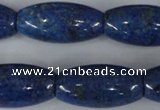 CNL445 15.5 inches 15*30mm rice natural lapis lazuli gemstone beads