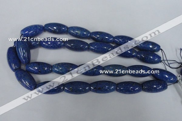 CNL445 15.5 inches 15*30mm rice natural lapis lazuli gemstone beads