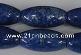 CNL446 15.5 inches 15*30mm rice natural lapis lazuli gemstone beads