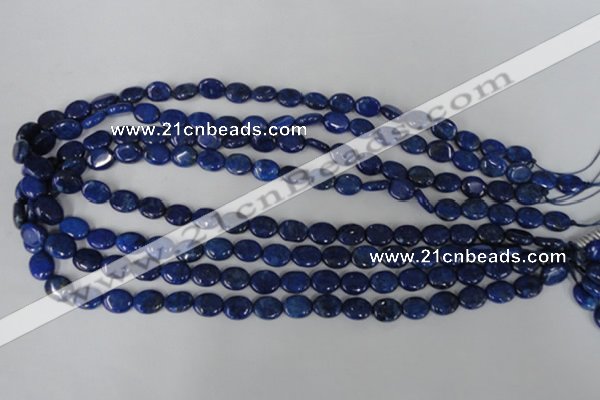 CNL478 15.5 inches 8*10mm oval natural lapis lazuli gemstone beads