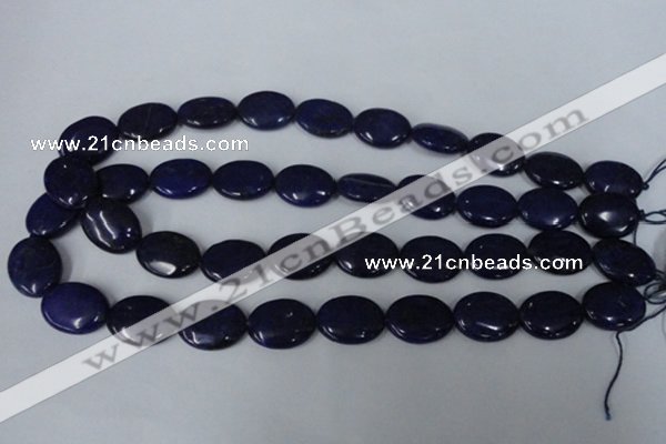 CNL484 15.5 inches 15*20mm oval natural lapis lazuli gemstone beads