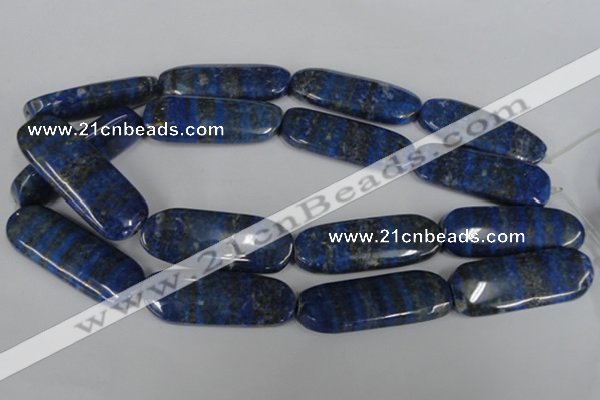 CNL490 15.5 inches 18*50mm oval natural lapis lazuli gemstone beads