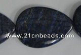 CNL507 15.5 inches 25*35mm flat teardrop natural lapis lazuli beads