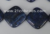 CNL526 15.5 inches 20*20mm diamond natural lapis lazuli gemstone beads