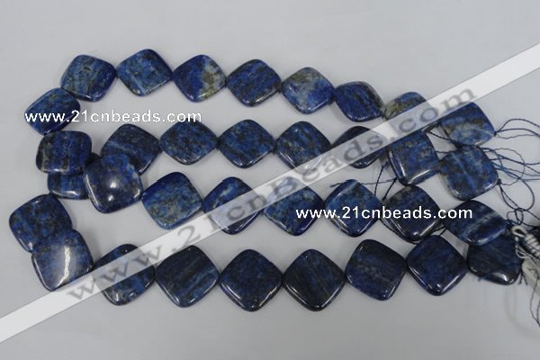 CNL526 15.5 inches 20*20mm diamond natural lapis lazuli gemstone beads