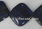 CNL527 15.5 inches 25*25mm diamond natural lapis lazuli gemstone beads