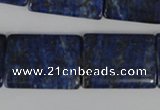 CNL546 15.5 inches 18*25mm flat tube natural lapis lazuli gemstone beads