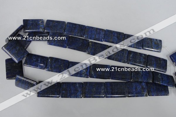 CNL546 15.5 inches 18*25mm flat tube natural lapis lazuli gemstone beads