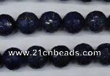 CNL604 15.5 inches 12mm faceted round natural lapis lazuli gemstone beads