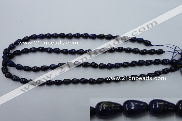 CNL615 15.5 inches 6*10mm teardrop natural lapis lazuli gemstone beads