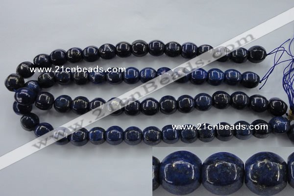 CNL636 15.5 inches 13*14mm pumpkin natural lapis lazuli beads