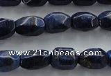 CNL640 15.5 inches 10*15mm faceted nuggets natural lapis lazuli beads