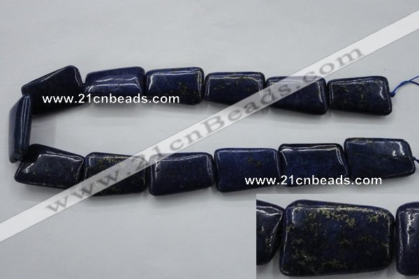 CNL675 15.5 inches 20*30mm trapezoid natural lapis lazuli beads